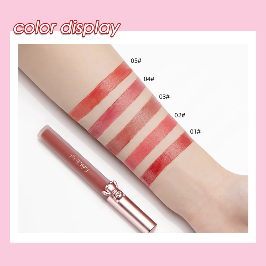 CACE Lipgloss Makeup liquid Lipstick Makeup Matte Long Lasting Waterproof Velvet Liquid Lip Stick Sexy Fashion Lips Make Up
