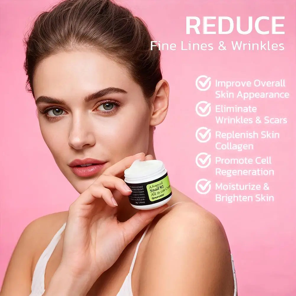 1 set/1pcs Snail Collagen Face Cream/Repair Essence Moisturizing Lifting Smoothing Nourishing Cream Korean Cosmetics Skin Care