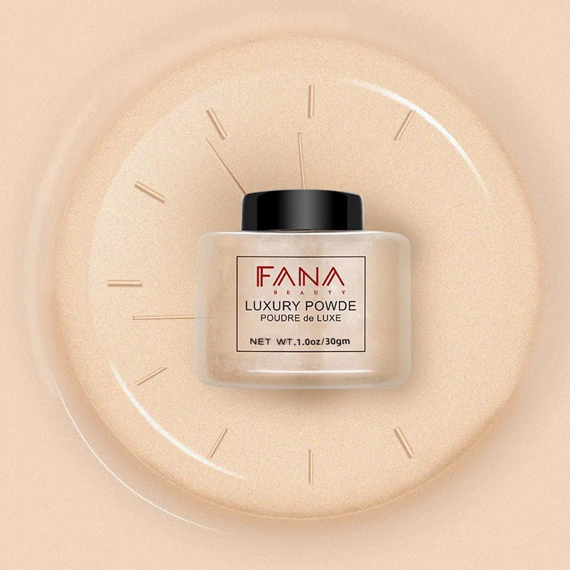 Matte White Face Pressed Powder 24 Hours Oil Control Clear Natural Powder Foundation Full Coverage Waterproof Makeup