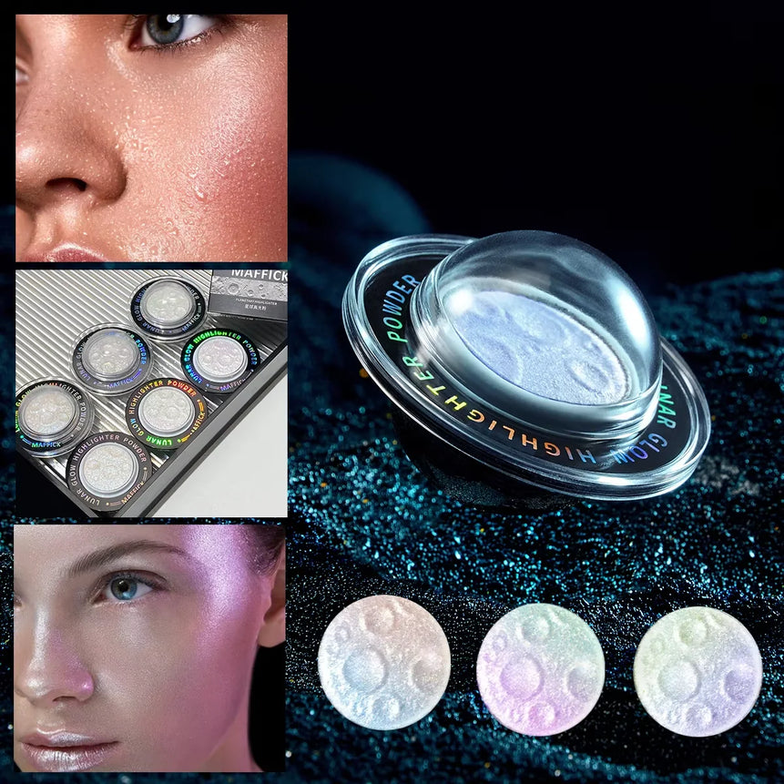 3 - Color High Gloss Powder With Permeable And Light Sensitive Texture, Delicate And Comfortable, Waterproof