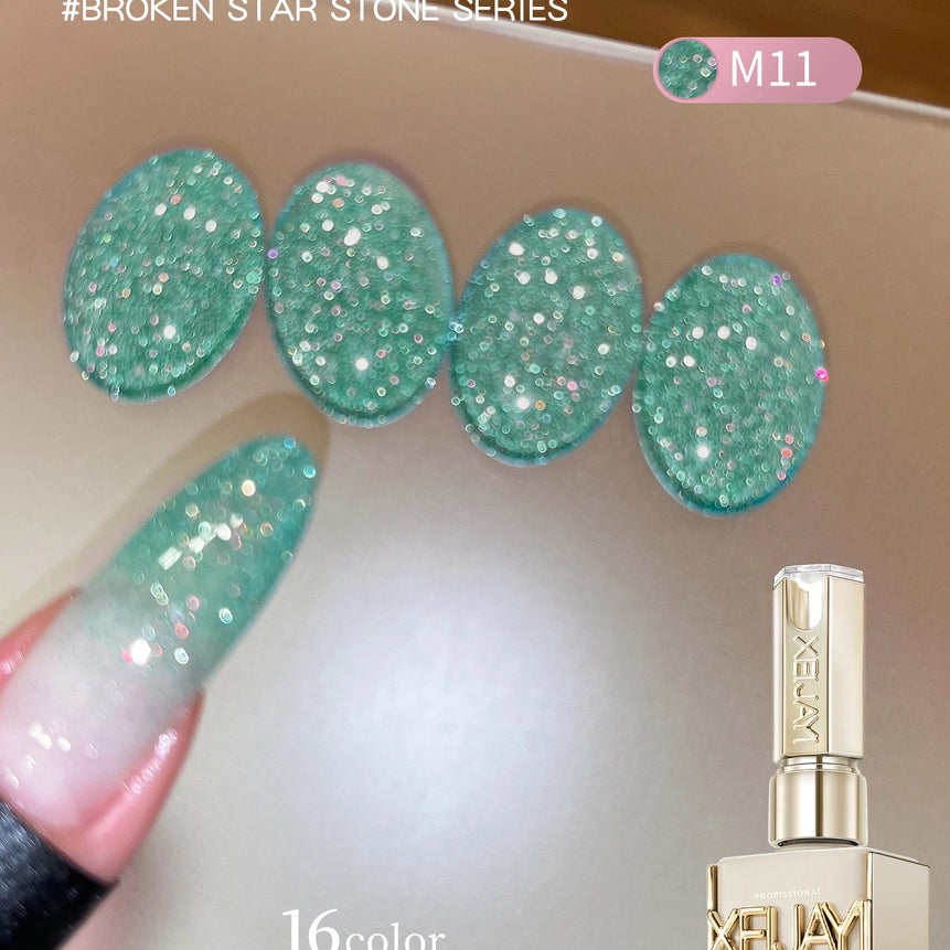 Diamond Glitter Nail Art 16 Colors 15ml Gel Nail Polish Soaking UV LED Nail Gel Salon Female Nail Art Tools Fashion