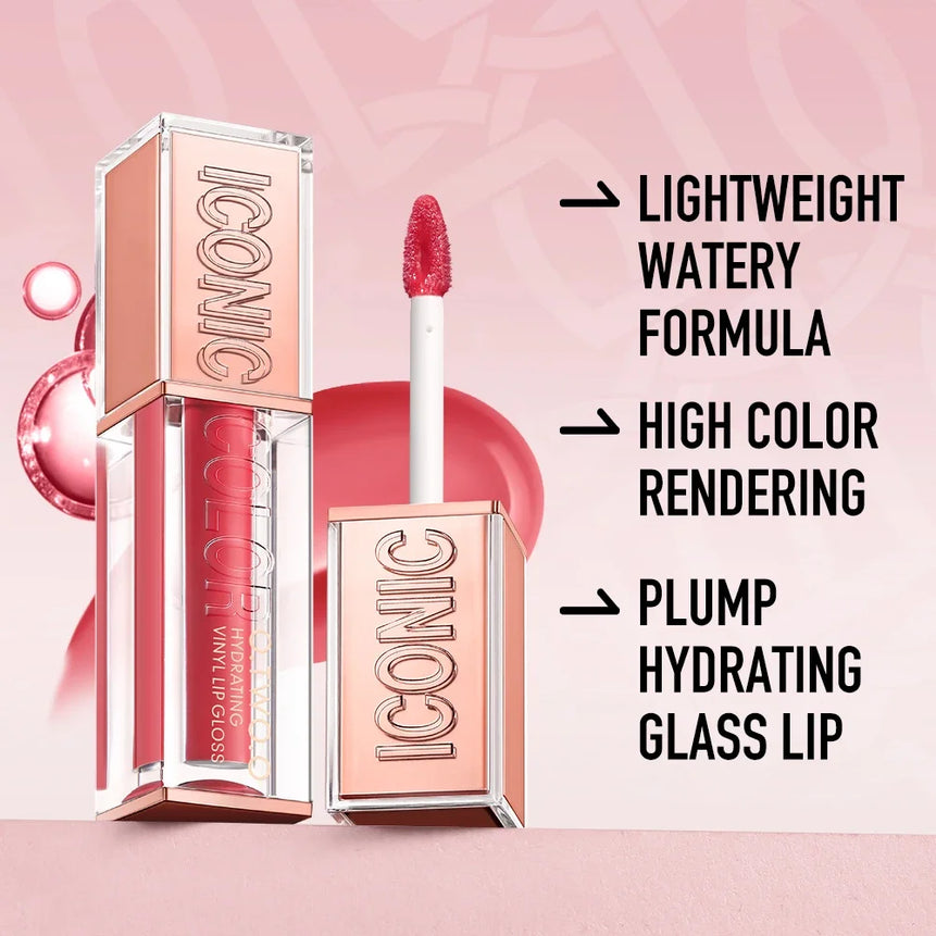Sexy Light Plump Lip Gloss High Shine Moisturizing Nourishing Waterproof Non Sticky Hydrating Vinyl Lipgloss