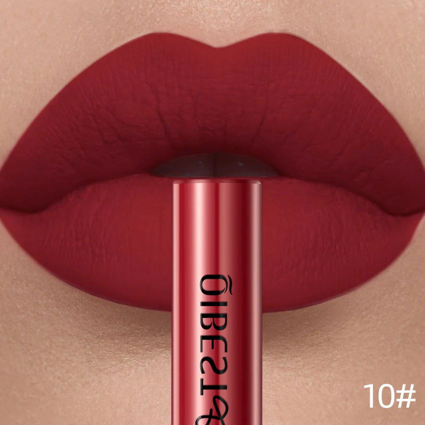 Matte Liquid Lipstick Waterproof Velvet Nude Sexy Red Lip Gloss Long Lasting Nonstick Lip Stain Makeup 24 Colors Hot Lipgloss