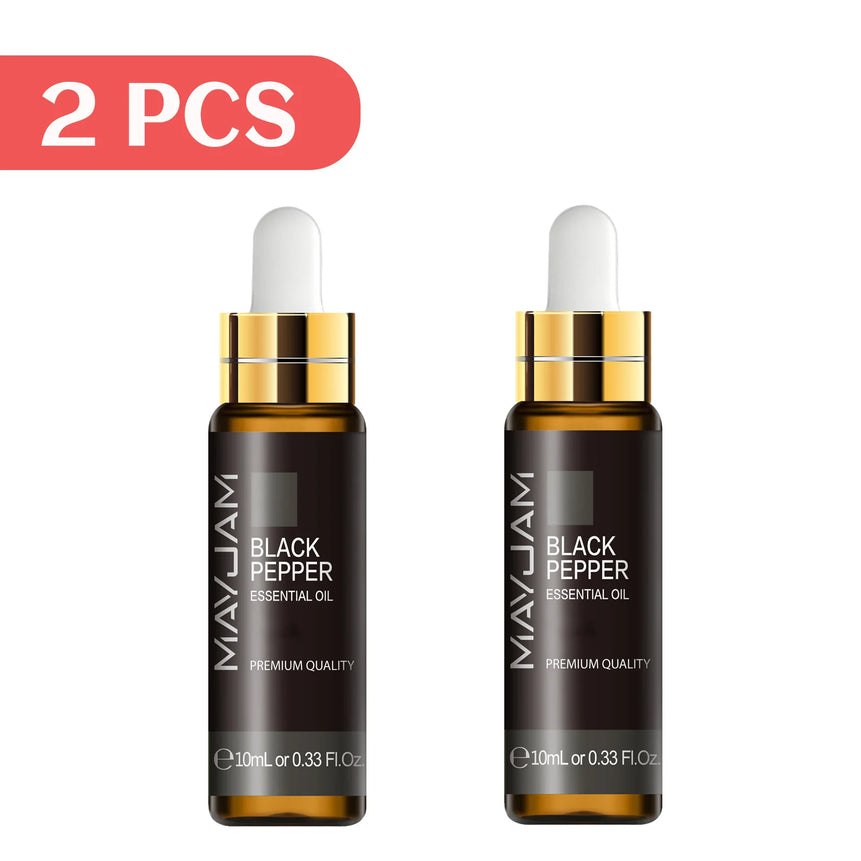 MAYJAM 2pcs Pure Essential Oils with Dropper Sweet Orange Lavender Jasmine Eucalyptus Vanilla Sandalwood Cajeput Vetiver Sage