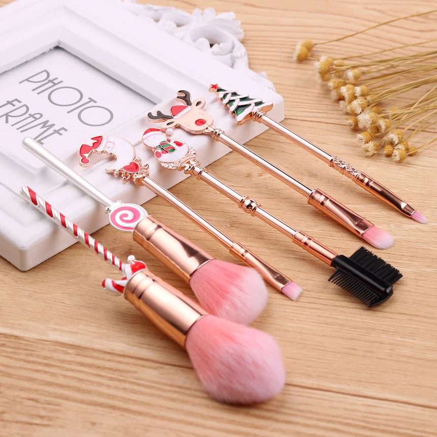 Christmas series makeup brush, creative design, candy Christmas tree eye shadow brush, Christmas ball special makeup tool