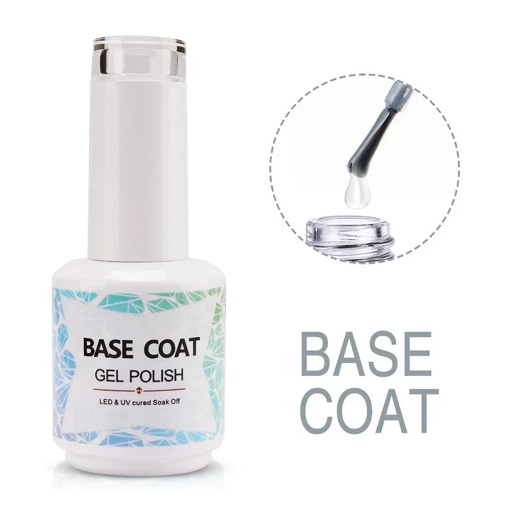 AWStorG  Fiber Rubber Base Gel For Nails UV Gel Polish Semi Permanent Repair Fix Crack Nail Rubber Base Gel Strengthener 15ml