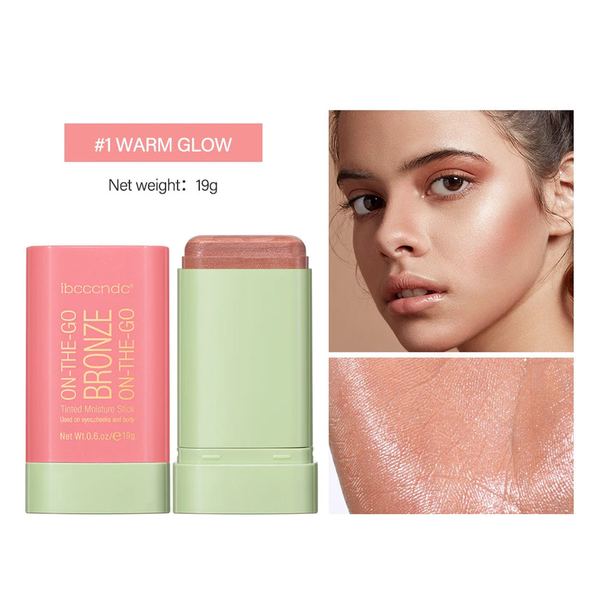 Make Up Functional Blush Stick Easy Color Rouge Blusher Cream Waterproof High Color Rendering Brightening Skin Tone Hot