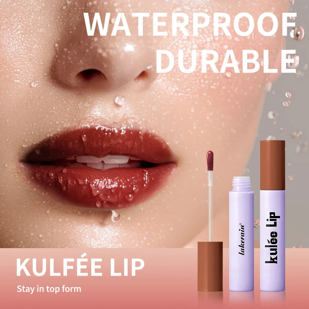Staining Lip Oil Kulfée Lip Gloss Stain Two In One Long Lasting Deep Hydration Moisturizing Non Sticky Waterproof Lip Cosmetics