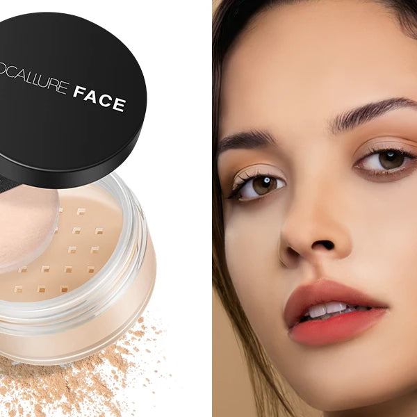 Focallure Face Loose Powder 3 Colors Ultra-Light Perfect Finishing Makeup Powder Waterproof Translucent Setting Powder Cosmetic
