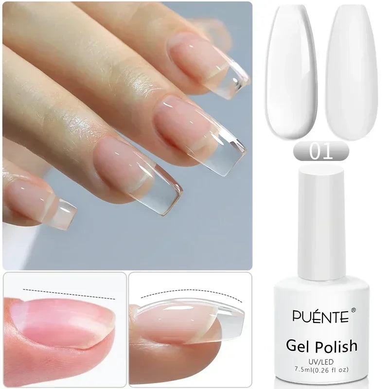 PUENTE 7.5ML Red Flame Reflective Gel Nail Polish Flash Sparkling Red Glitter Nail Gel Soak Off UV Semi-permanent Nail Varnish