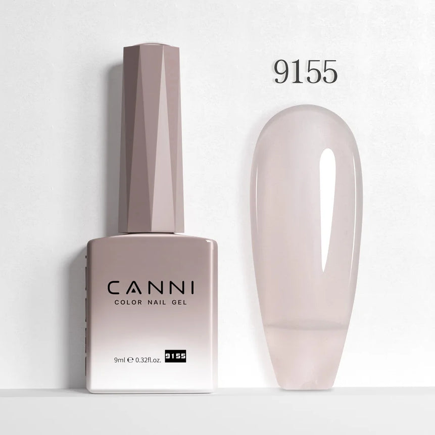 CANNI 9ml Nail Gel Polish HEMA TPO FREE Transparent Jelly Color Nude Pink French SoakOff UV LED Varnish Lacquer Milky White DIY