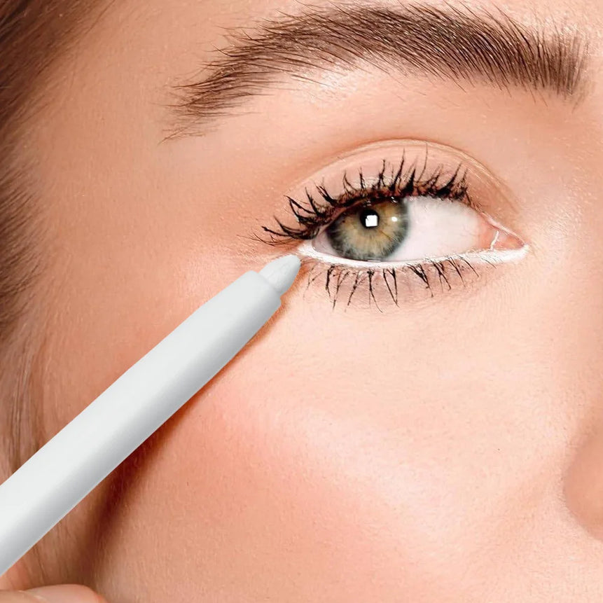 Waterproof Gel Eyeliner, No Smudge, Long-Lasting and Smooth, White - Women's Eye Makeup