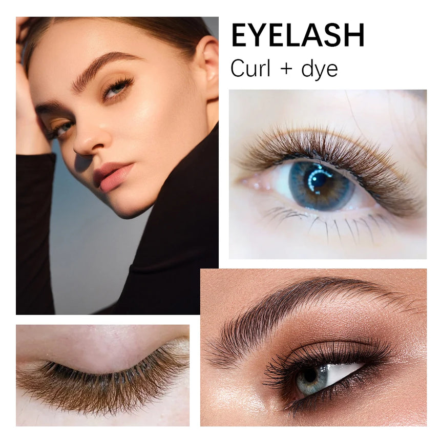 New Lash Lift and Tint Kit Professional Eyelash Lifting Tint Brow Lamination Dye Eye Makeup Tools DIY Curling Eyelash At Home