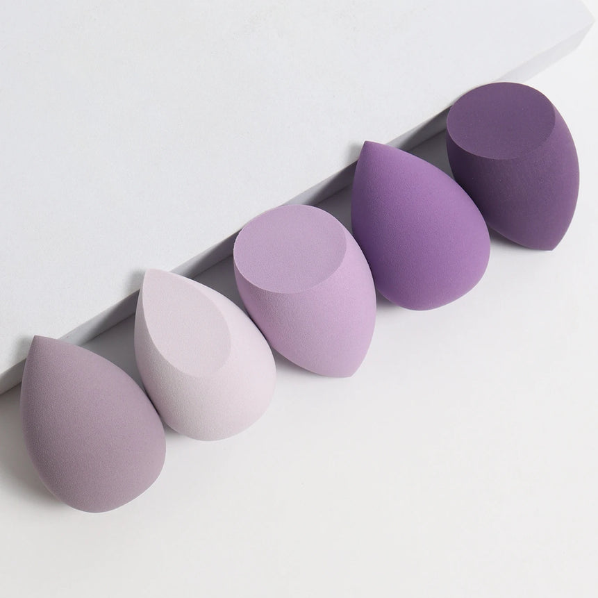 5 Bags of Beauty Eggs Makeup Sponge (Beauty Egg), Foundation Make-Up Mixed Beauty Sponge, Flawless Liquid, Cream and Powder, Mu