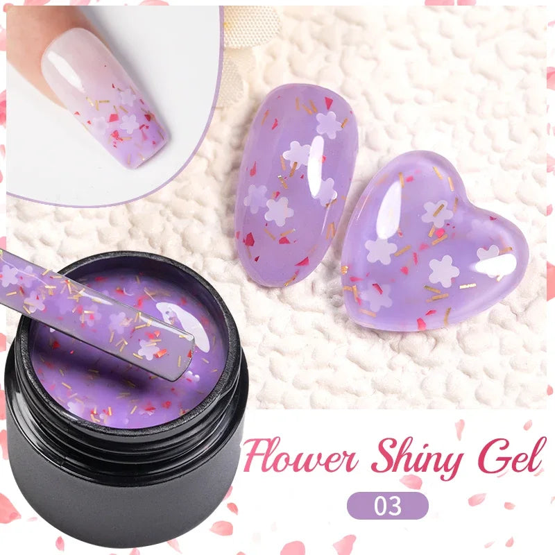 PUENTE Sparkle Platinum Gel Nail Polish 5ML Shiny Gold Silver Glitter Painting Gel Drawing Semi Permanent Varnish For Manicure