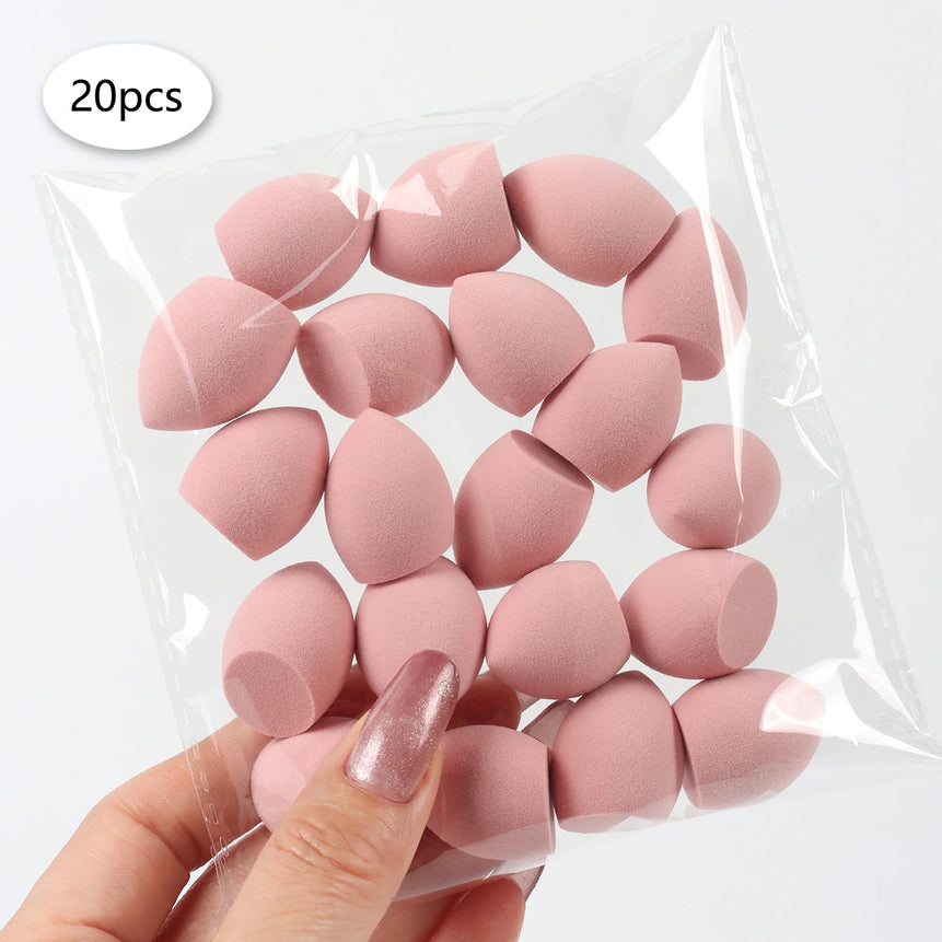 20 件装 Mini Finger Puff Beauty Cosmetic Foundation Cosmetic Sponge Makeup Blender Suitable for Cream & Powder Concealer