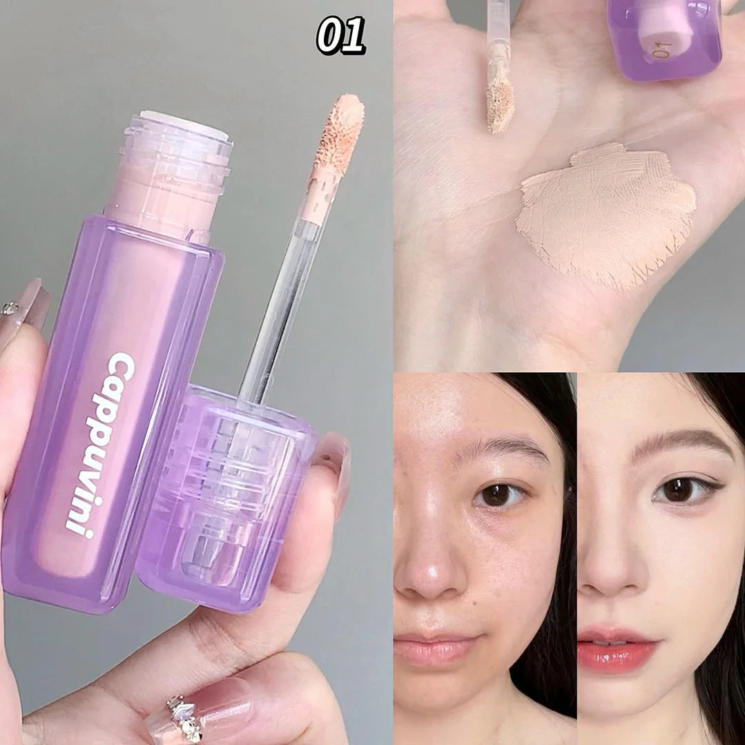 Face Concealer Waterproof Covers Acne Marks Dark Circles Long-lasting Liquid Foundation BB Cream Brighten Face Cosmetics Makeup
