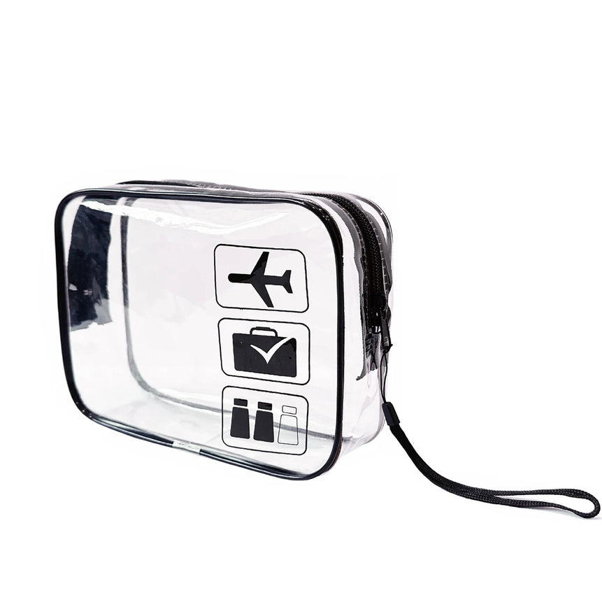 YANZAI Transparent Zipper Makeup Bag Organizer Box Men Women Travel Clear Cosmetic Bag Waterproof Toiletry Wash Make Up Bags