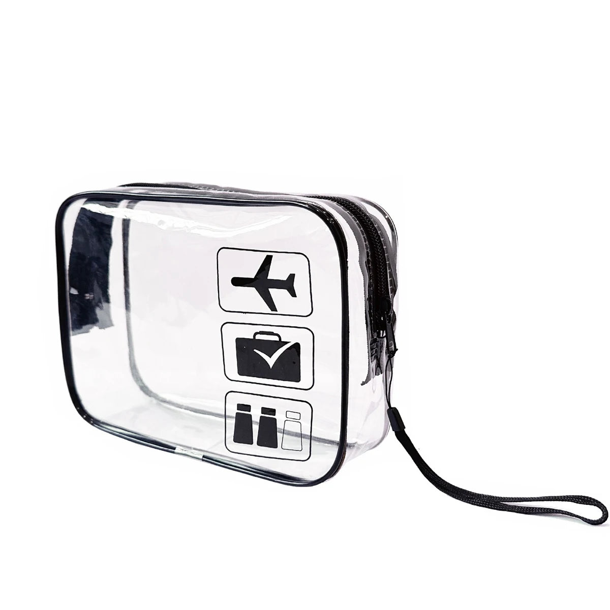 YANZAI Transparent Zipper Makeup Bag Organizer Box Men Women Travel Clear Cosmetic Bag Waterproof Toiletry Wash Make Up Bags