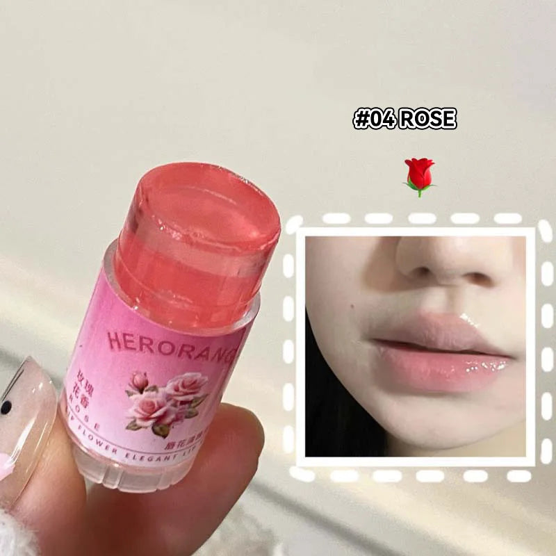 Herorange Lip Balm: Elegant and Moisturizing, Deeply Hydrating, Prevents Chapped Lips, a Must-Have for Autumn and Winter, Improves Lip Lines, Tinted Version, Naturally Enhances Makeup, Perfect for Daily Use and Commuting.