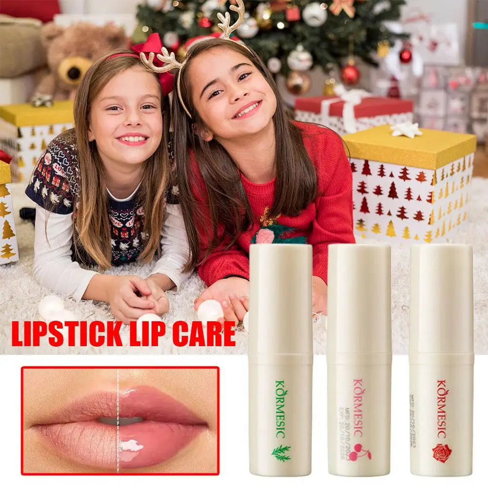 Holiday Moisturizing Lip Balm Fruit Flavors Lip Balms Gift Smooth Hydrating Tinted Lip Balm Care Christmas Lip Balm Party Favors