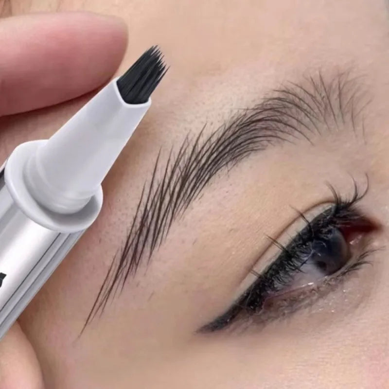 Multi-Tip Water Eyebrow Pen, Hair-Like Strokes for Wild Brows, Waterproof Smudge-Proof Formula, Natural Looking Eyebrow Makeup