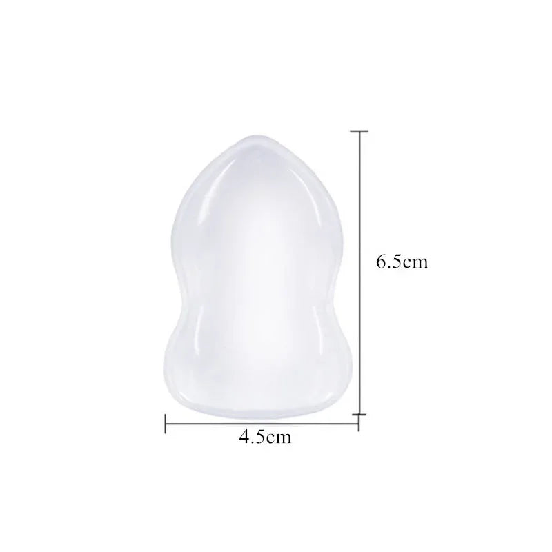 Silicone Makeup Sponge, Clear Applicator & Blender Cosmetic Puff BB Pad for all Liquid Foundation Cream Cosmetic Beauty Tools