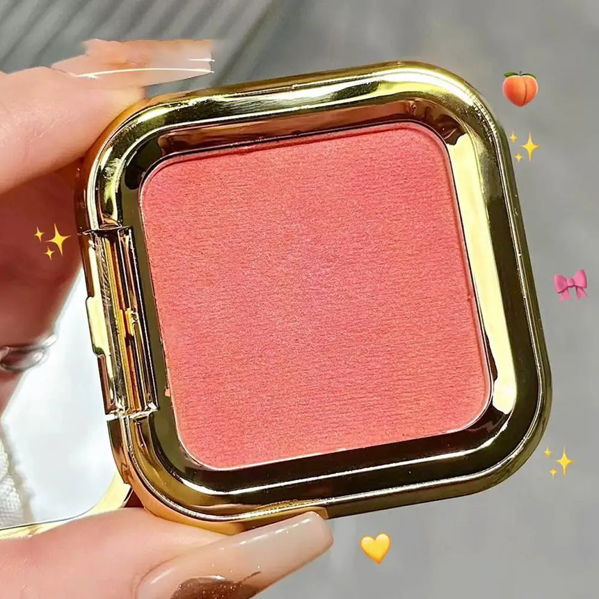 Peach Kiss 3D blush cream rouge Matte pearlescent Blusher Natural and lasting Color rendering Facial contour eyeshadow