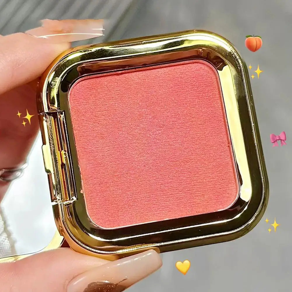 Peach Kiss 3D blush cream rouge Matte pearlescent Blusher Natural and lasting Color rendering Facial contour eyeshadow