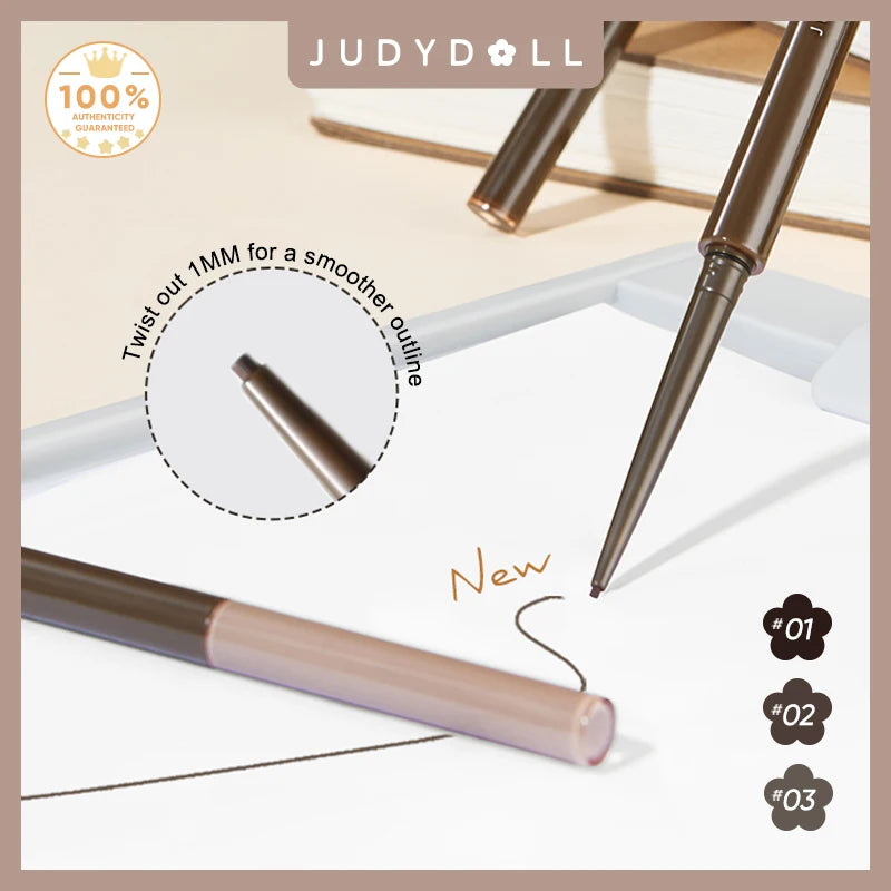 Judydoll Ultrafine Eyeliner Gel Pencil, Fine Lining for Inner & Outer Eyes, Waterproof, Sweat-Proof, Long-Lasting, Unique Gift