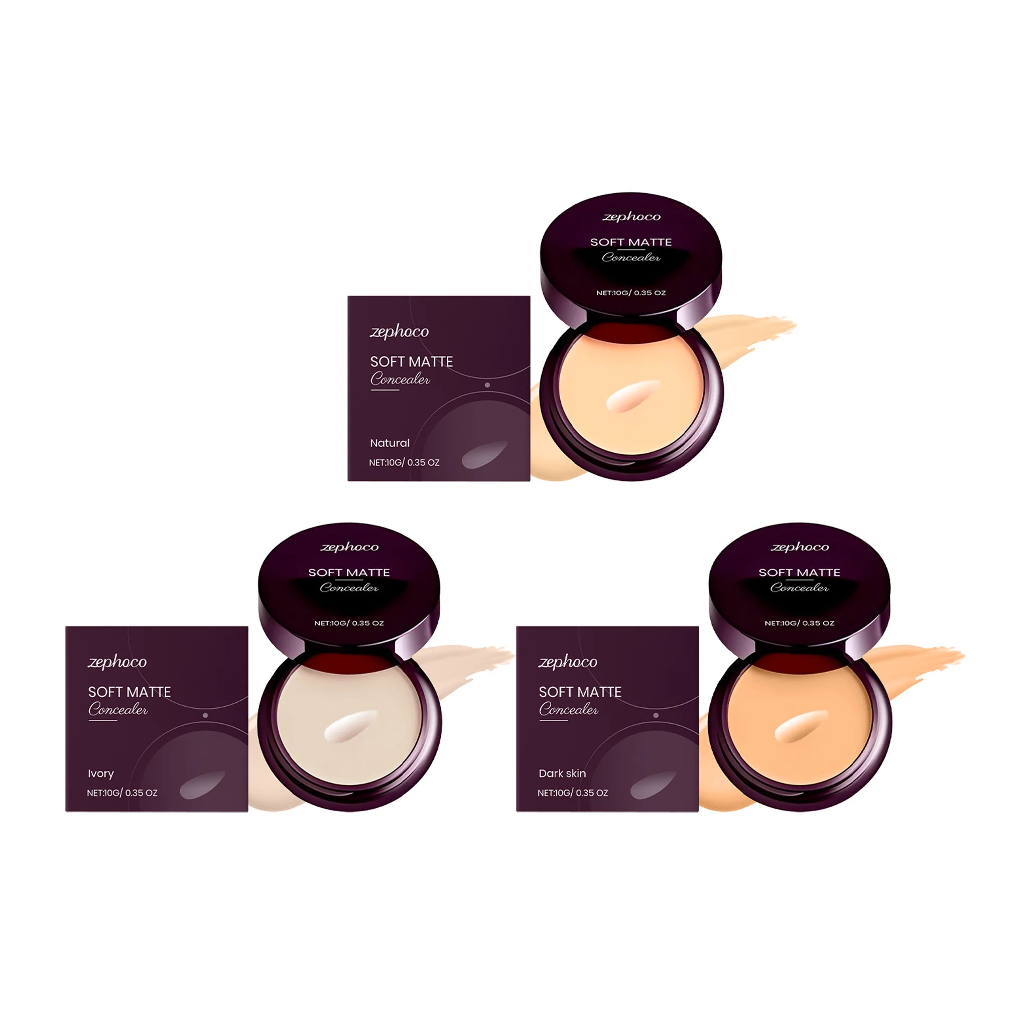 Full Coverage Concealer Waterproof Natural Finish Hydrating Crease Proof Liquid Concealer Makeup for Under Eye Acne Spot
