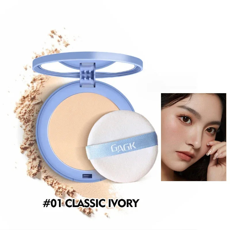 Face Pressed Powder Oil Control Invisible Pores Waterproof Matte Long Lasting NaturalPowder Foundations Makeup