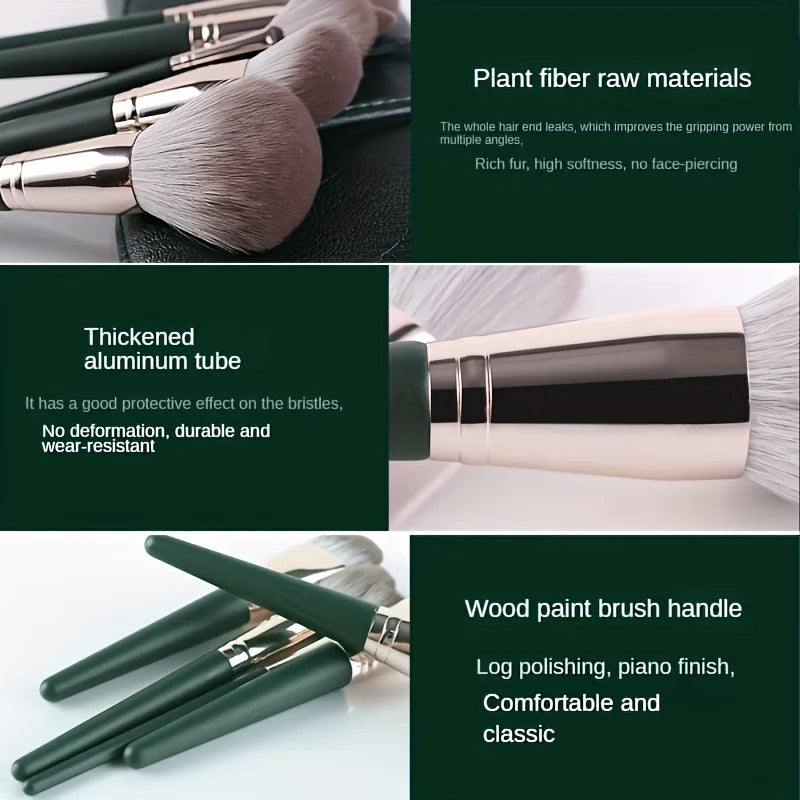 14-Piece Luxury Makeup Brush Set - Professional Full Face And Eye Detail Brushes Super Soft For Applying Foundation, Blush, Etc.