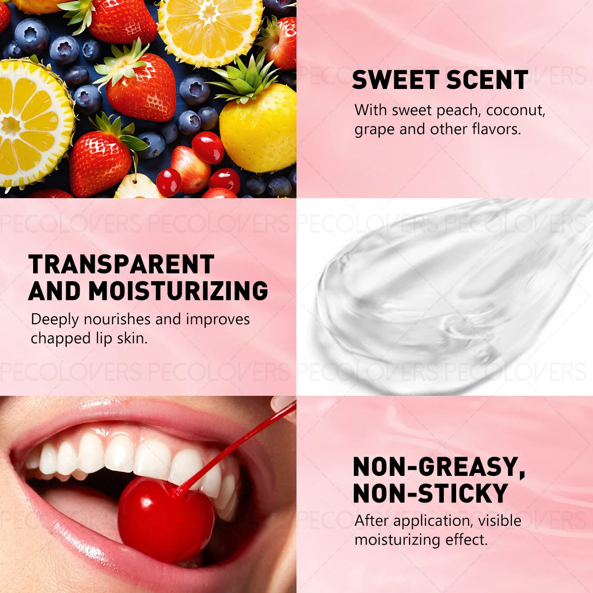 1PC Long-lasting Ball Lip Oil - High-gloss, Moisturizing, Plumps Lips, Various Options, For Charming Makeup