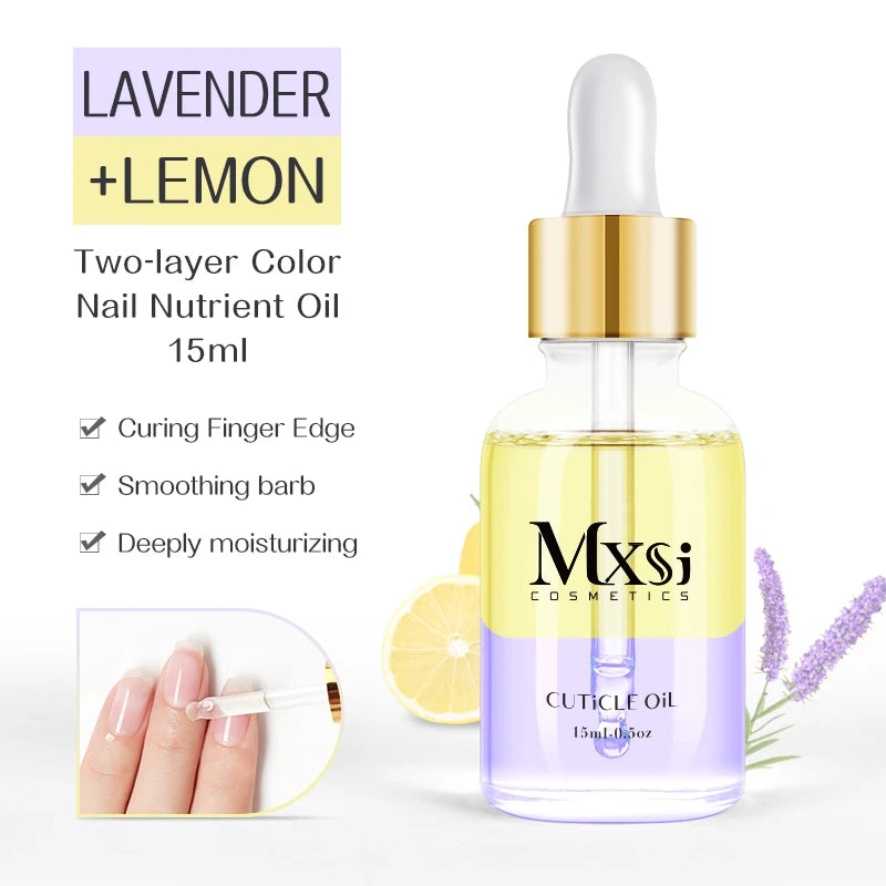 15ML Dried Flower Cuticle Nutrient Oil Nourish Restore Damaged Nails Vitamin Nail Polish Care Oil Soften Moisturizes Strength