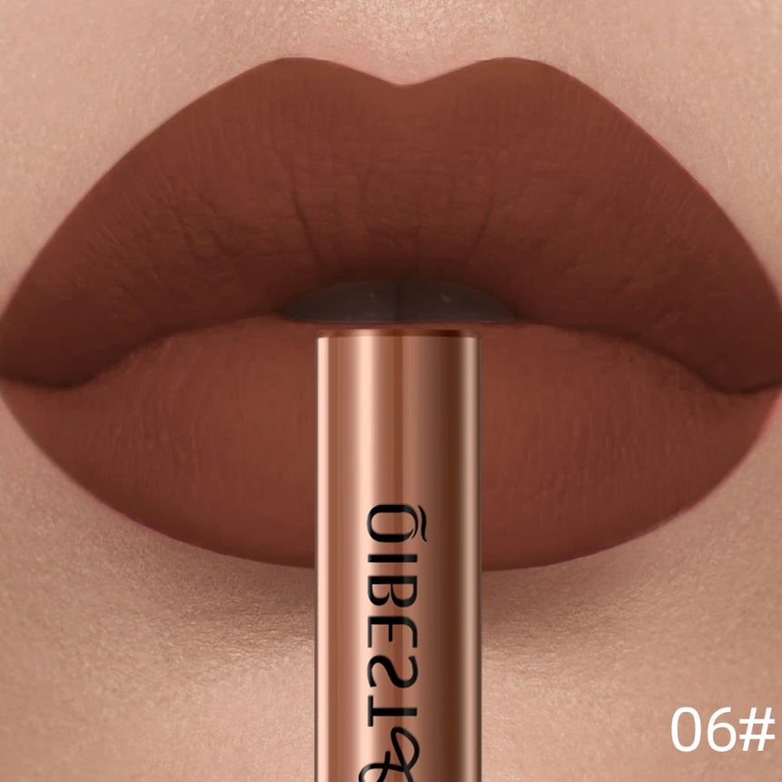 Matte Liquid Lipstick Waterproof Velvet Nude Sexy Red Lip Gloss Long Lasting Nonstick Lip Stain Makeup 24 Colors Hot Lipgloss