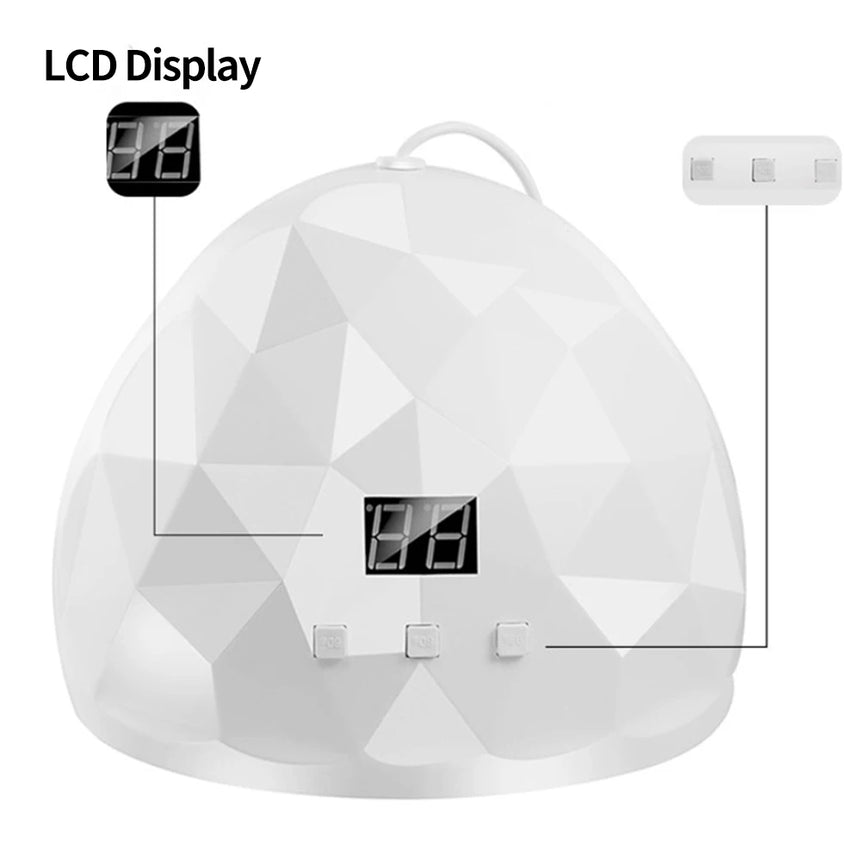 LULAA 88W Nail Dryer Lamp UV Light For Nails Eyes Protection UV Lamp for Gel Nails Gel Nail Polish Curing Dryer Home Salon Tool