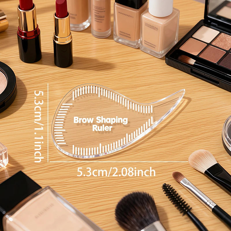 Prince Rupert's Drop Eyebrow Stencil, Eyeliner stencil, Professional Microblading Mapping Ruler ， Eyelash extension Tool