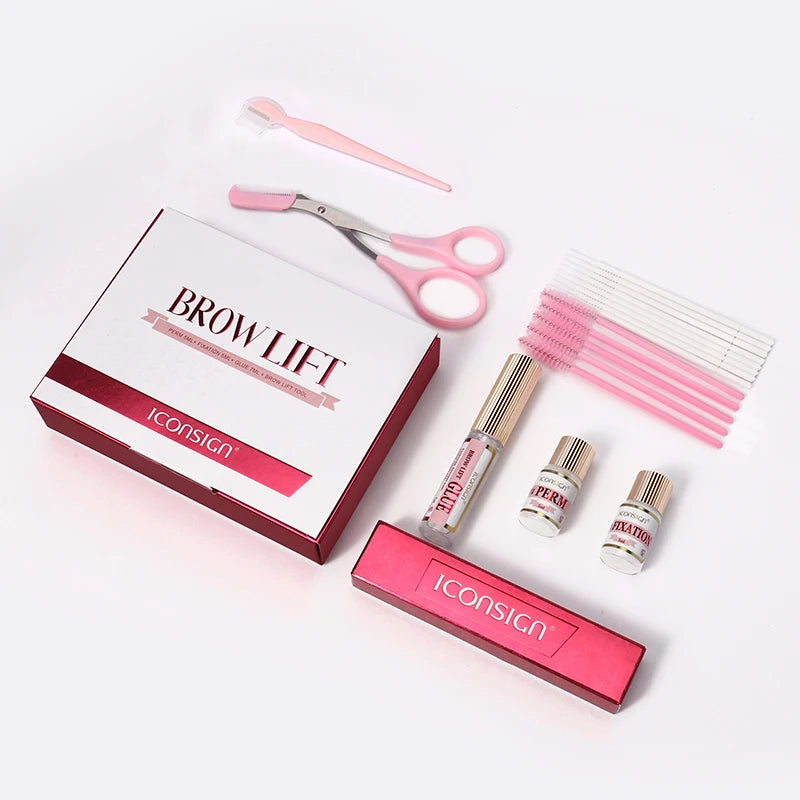DIY Brow Perm Eyebrow Lamination 45-60 Days ICONSIGN Professional  Brow Perming Set Beauty Makeup Tools Home Use