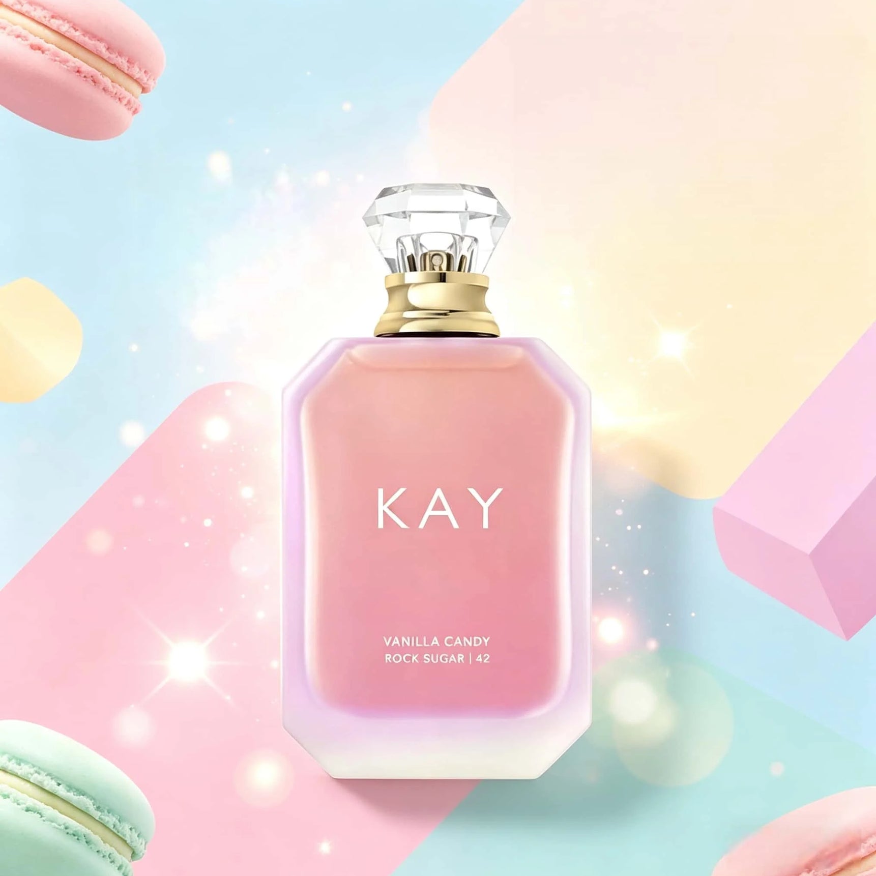 KAYLI Vanilla Candy Rock Sugar 42 Eau De Parfum Fragrance for Women Sweet Vanilla Candy Scent, Perfect Gift