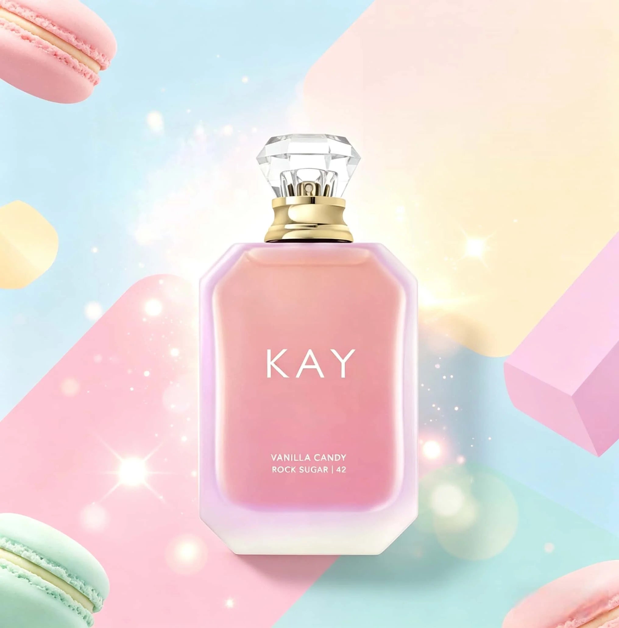 KAYLI Vanilla Candy Rock Sugar 42 Eau De Parfum Fragrance for Women Sweet Vanilla Candy Scent, Perfect Gift