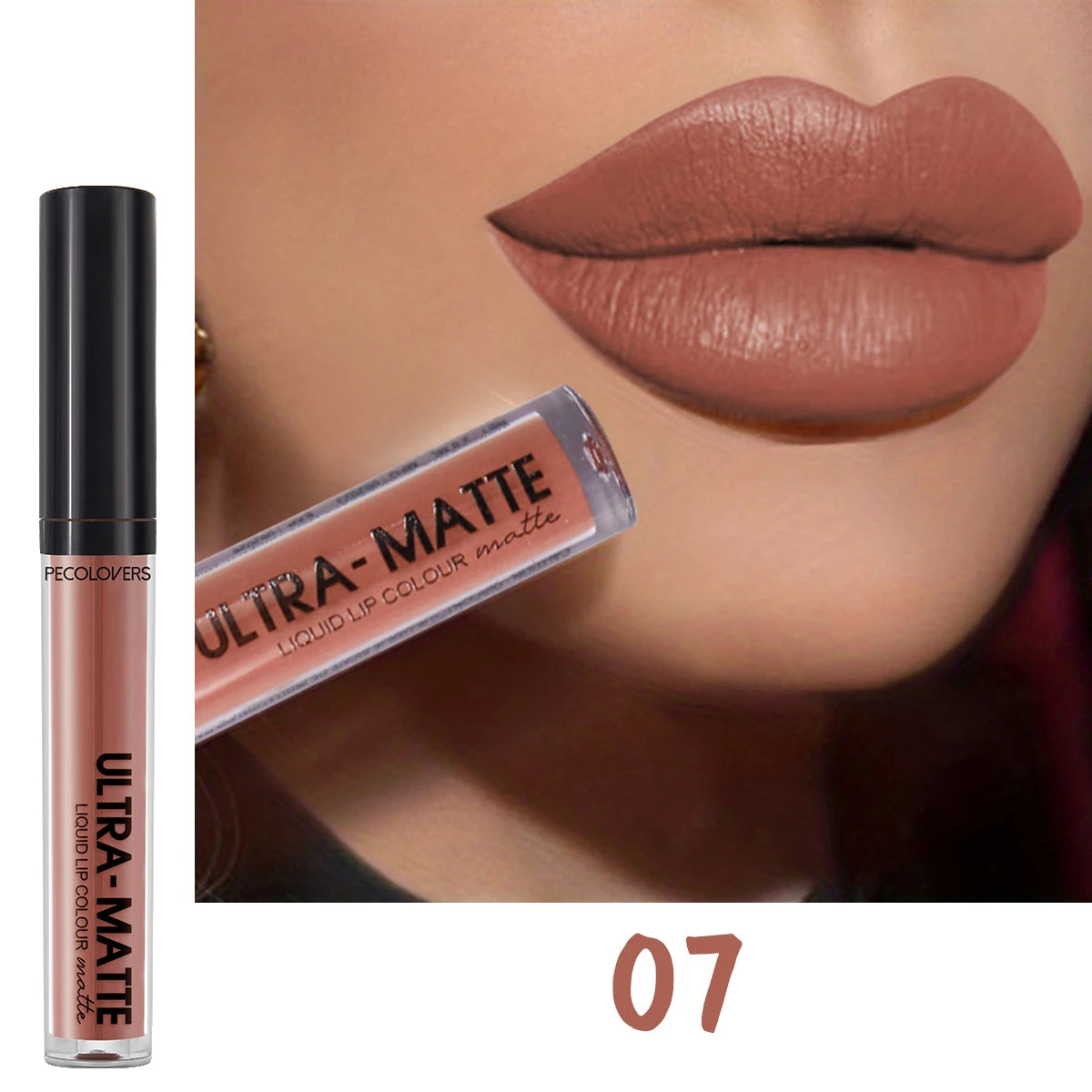 Matte Liquid Lipstick Waterproof Long Lasting Velvet Mate Nude Brown Red Lip Gloss Lint Tube Makeup Cosmetic Lipsticks Lipgloss