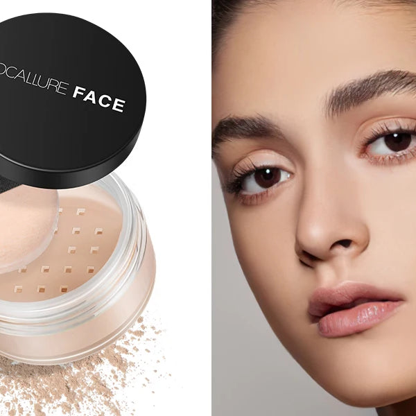 Focallure Face Loose Powder 3 Colors Ultra-Light Perfect Finishing Makeup Powder Waterproof Translucent Setting Powder Cosmetic