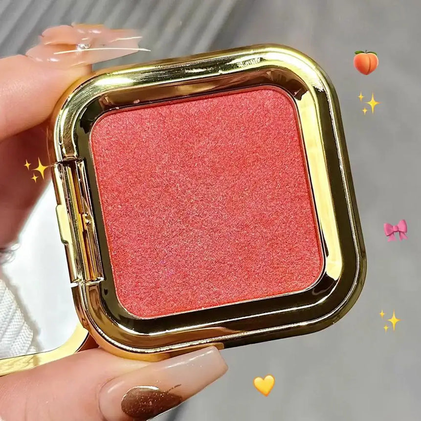 Peach Kiss 3D blush cream rouge Matte pearlescent Blusher Natural and lasting Color rendering Facial contour eyeshadow