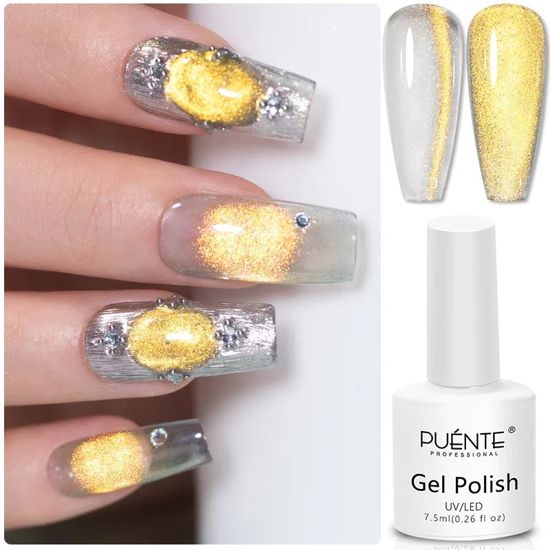 8ML Christmas Sparkling Reflective Diamond Glitter Liner Gel Nail Polish Soak Off UV Semi-Permanent Nail Art Varnish Manicure