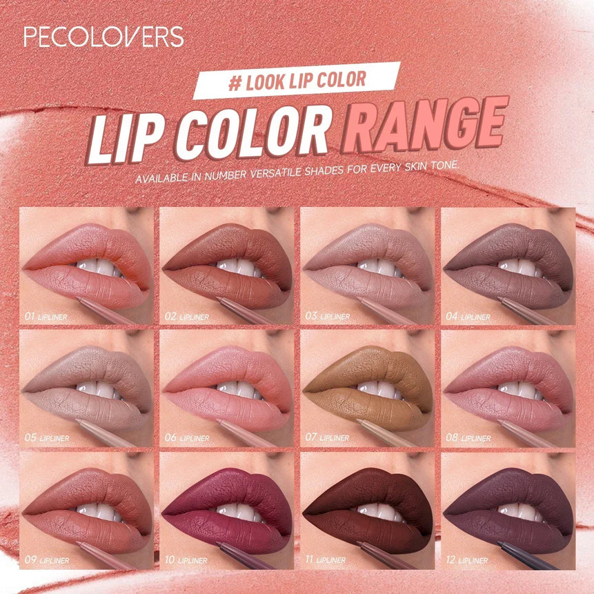1PC Matte Lip Liner Pen - Long-Lasting, Waterproof, Easy Glide, Moisturizing Suitable for All Skin Types, Lip Makeup