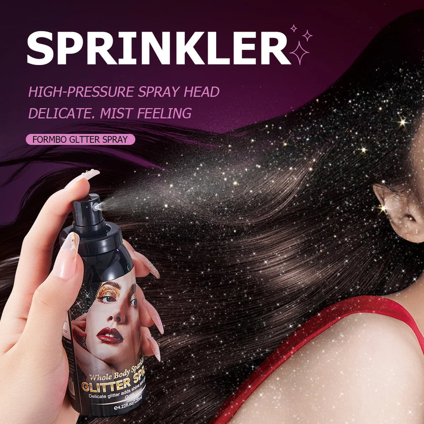 Glitter Spray Body Highlight Clavicle Glitter Spray Grooming Brightening Spray Face and Body Makeup
