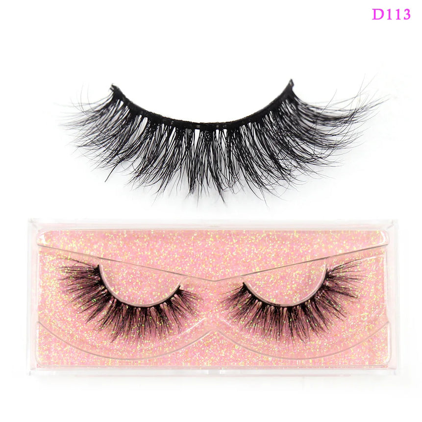 LEHUAMAO 3D Mink Lashes Makeup Eyelashes Fluffy Natural long fake lashes Full stripe reusable False Eyelash Extension 1 Pair