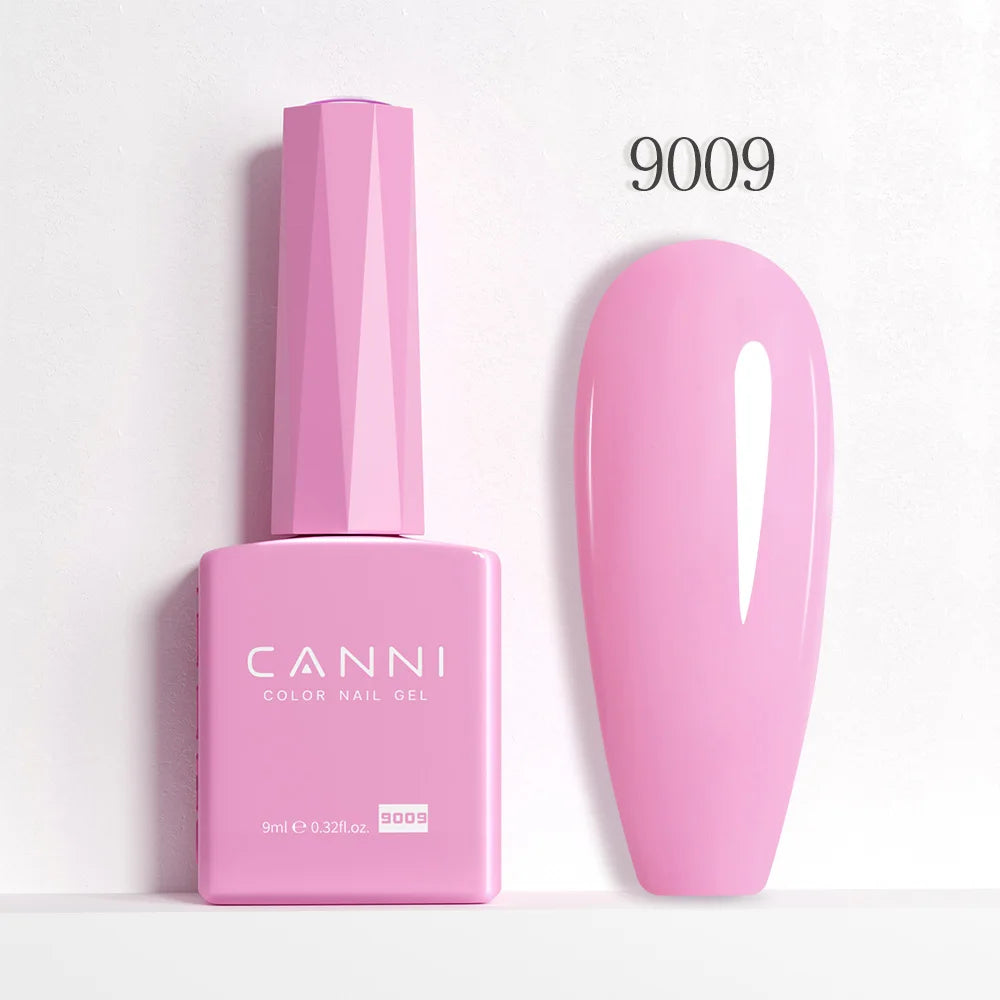 9ml CANNI HEMA/TPO FREE Nude Pink Color Nail Gel Polish Full Coverage Semi Permanent Long Wear Top Coat Venalisa Gel Varnish