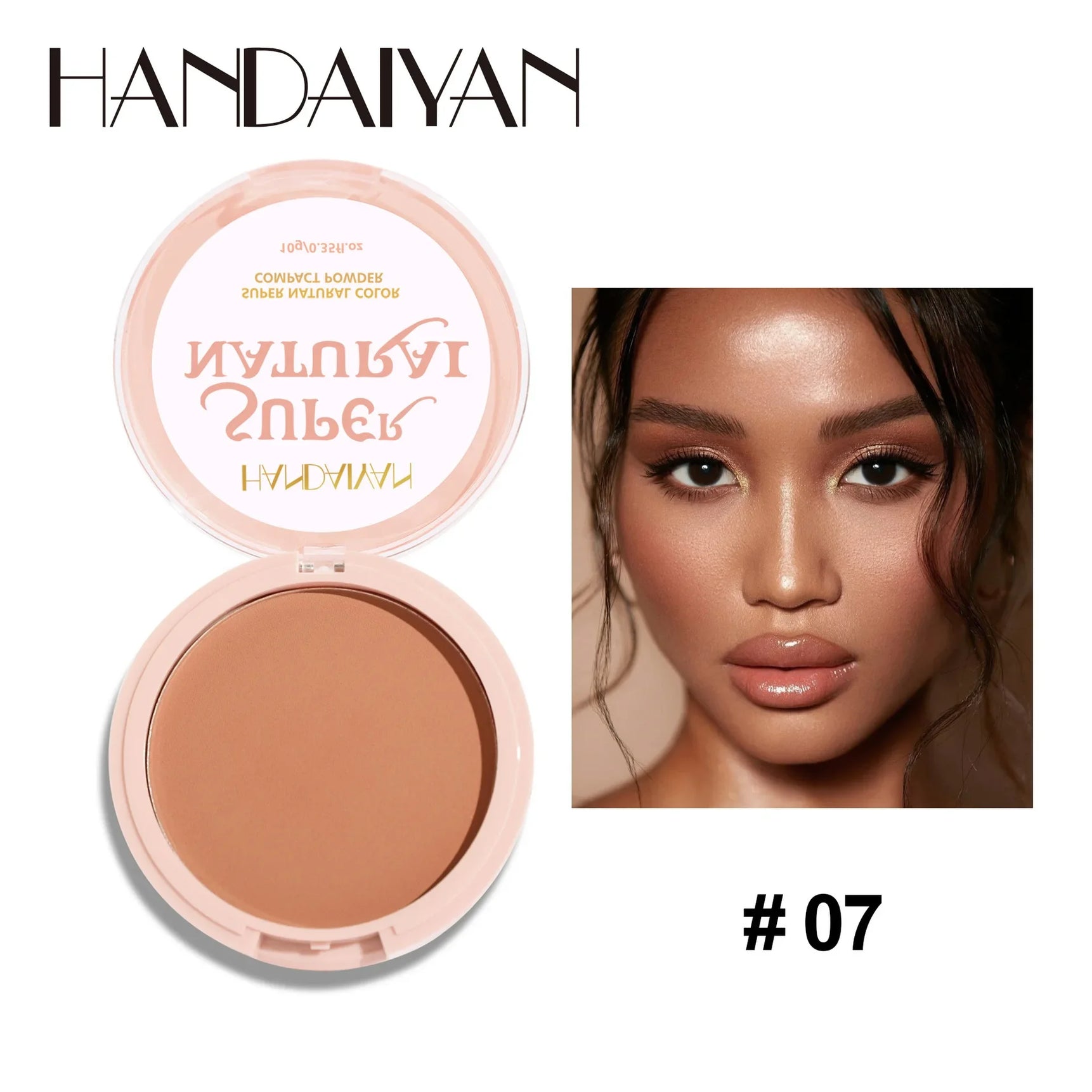 8 Color Matte Face Pressed Powder Oil Control Natural Setting Powder Foundation Full Coverage Waterproof Lasting Makeup